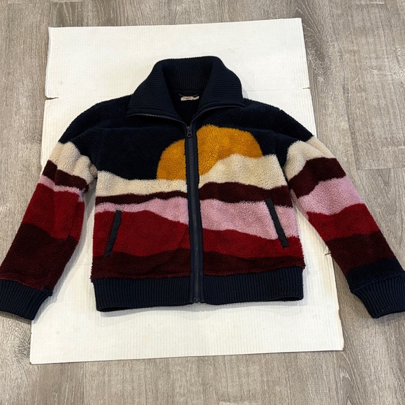 FAHERTY HIGH PILE FLEECE JACKET MOUNTAIN SUNSET  Size S - Picture 7 of 15